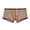Coffee, variant on Men Boxer Underwear Transparent Mesh Perspective Shorts Panties Low-rise Moisture-wicking Boxer Shorts
