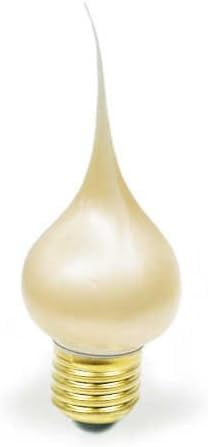Pearlized Silicone Dipped Standard Base Incandescent Light Bulbs - 7.5W, 120V, UL Listed - Set of 6 for Charming Primitive Accents and Stylish Home Décor Standard E-26