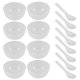 thumbnail image 2 of 10 cuencos de plástico multiusos para mezclar barro de cristal, suministros de tierra de cristal para niños y niñas, con 10 cucharas (transparentes)., 2 of 8