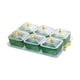 thumbnail image 5 of Plato de frutos secos, cuenco decorativo para dulces, bandeja para servir dividida multifuncional Green 6 cuadrícula, 5 of 9