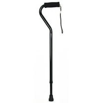 McKesson Aluminum Offset Walking Aid Cane, Adjustable Height, 30" to 39", 6 Ct