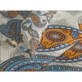 thumbnail image 4 of Ambesonne Floral Quilted Bedspread Set 3 Pcs, Paisley, Queen Size, Violet Blue Marigold, 4 of 5
