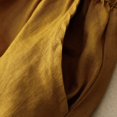 thumbnail image 5 of Abomasnow Women's Side Slit Midi Skirts Summer Drawstring Elastic Waist Cotton Linen Skirts Lightweight Flowy Vacation Beach Skorts, 5 of 8