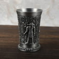 thumbnail image 4 of Copa de metal con patrón tallado vintage, para accesorios de bebidas dios del sol de hojalata, 4 of 9
