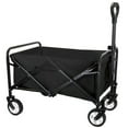 thumbnail image 5 of Wagon Cart Foldable Utility Wagon Shop Cart Collapsible Wheels Garden Cart Grocery Wagon for Shopping Park Picnic, Camping, Black, 5 of 7
