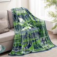 thumbnail image 2 of Football Throw Blanket Football Fan Gifts for Men Women Kids Football Style Flannel Blanket Super Cozy Soft Living Room 60"x 50", 2 of 6