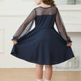 thumbnail image 5 of EnJoCho Girls Mesh Puff Long Sleeve Dress A-Line Round Neck Puffy Tutu Dress Summer Cute Princess Birthday Gown Girls’ Long Sleeve Party Dresses, 5 of 6