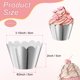 thumbnail image 3 of Uxcell 50-Pack Forros de Cupcake Decoración en Olas Tazas de Hornear Estándar para Bodas y Fiestas de Cumpleaños [Plateado Reflectante], 3 of 6