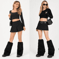 thumbnail image 7 of Faux Fur Fuzzy Leg Warmers for Women Grils, Soft Furry Winter Boot Cuff Wrist Covers Boots Sleeves, 7 of 7