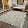 thumbnail image 6 of Addison Rugs Chantille Indoor/Outdoor Transitional Squares Ivory Washable Rectangle Rug, 3' x 5', 6 of 6