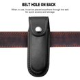 thumbnail image 3 of Funda de cuero de alta calidad para cuchillos, funda con cierre a presión y presilla para cinturón para cuchillos plegables de 5", durabilidad robusta para actividades al aire libre, diseño portátil,, 3 of 5