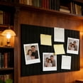 thumbnail image 6 of HAJAGP 6pcs Black Fluted Wall Pin Boards, Self Adhesive Fabric Bulletin Tiles for Bedroom Teen Dorm Aesthetic Photo Collage Vision Board, 6 of 6