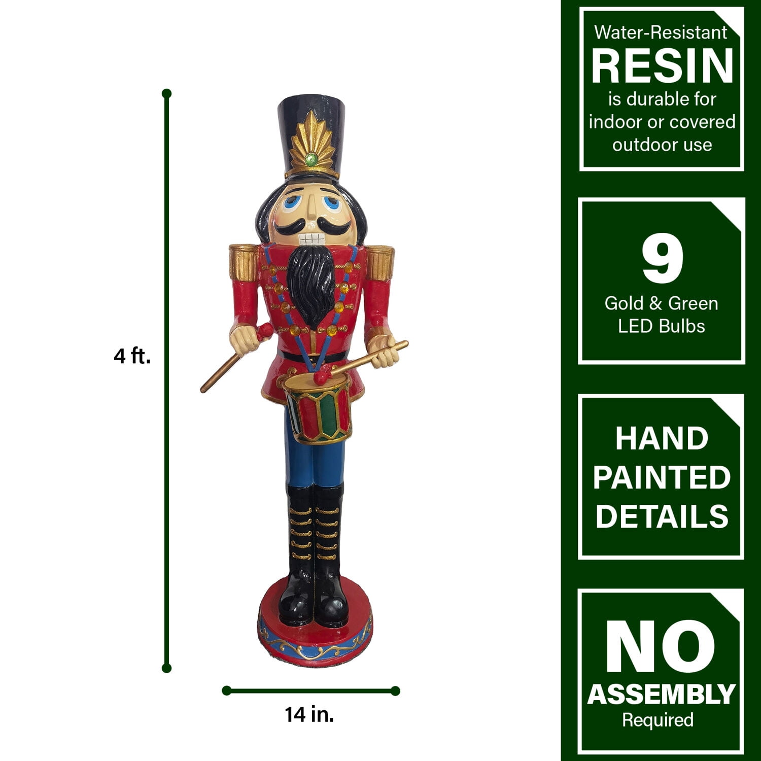 4 ft nutcracker sale soldier