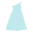 thumbnail image 4 of Alvivi Kids Girls One Shoulder Junior Bridesmaid Dress Formal Party Maxi Gown 6-16, 4 of 5