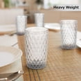 thumbnail image 6 of NANAHuang Vintage Drinking Glass Set of 4,12 oz Embossed Floral Drinkware Set,Green Drinking Glasses Cups Wine Glasses Colored Glassware for Whisky,Beer,Juice,Cocktail,Heavy Duty, 6 of 8