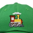 thumbnail image 2 of Dalix Train Cotton Dad Hat Adjustable Soft Baseball Cap Mens in Kelly Green, 2 of 5