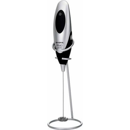 BonJour(r) Coffee Hand-Held Battery-Operated Beverage Whisk / Milk Frother, Silver, Primo Latte(tm)