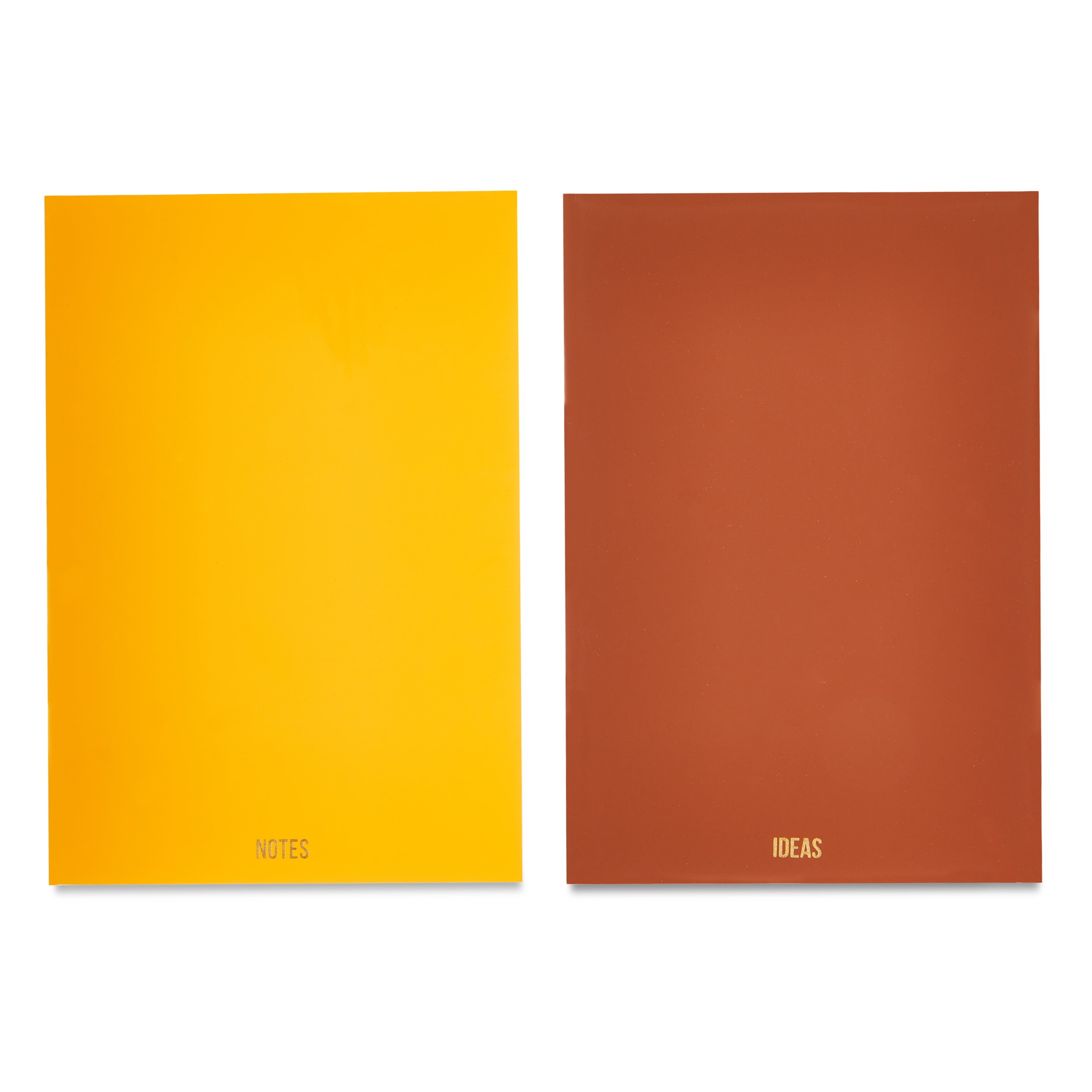 (2 pack) Pen+Gear Simulated Leather Journals, Golden Pond & Cognac Brown, 5.5" x 8", 60 Ruled Pages, Set of 2