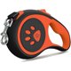 thumbnail image 1 of Correa retráctil para perros, correa retráctil para perros de 5m con mango antideslizante, correa ajustable reutilizable para mascotas, cinta de nailon fuerte con sistema de bloqueo (naranja) Feliz Sencillez, 1 of 3