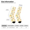 thumbnail image 2 of Picia Colorful Cartoon Snail Print Athletic Socks for Men & Women – Cushioned Moisture-Wicking Crew Socks for Sports, Running, and Training, Soft & Breathable Size 5-11, 2 of 6