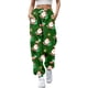 thumbnail image 1 of Gibobby pantalones de mujer de mezclilla Mujer Otoño e Invierno Casual moda Navidad divertido impreso cintura elástica pantalones deportivos pantalones casuales (Verde, S), 1 of 4