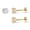 Gold-zircon size-4mm, variant on 14K Gold Plated Flat Back Stud Earrings, 925 Sterling Silver Post Cubic Zirconia Earrings, Screw Back Small Stud Jewelry for Cartilage Helix Piercing, 6mm & 8mm Post Length for Women