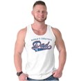 thumbnail image 3 of World's Greatest Dad Number 1 Father Mens Big & Tall Graphic Tank Top Brisco Brands 2X, 3 of 5