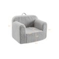 thumbnail image 7 of Iwicker Kids Club Chair Toddler Couch Baby Sofa Chair with Sherpa Fabric, Gray, 7 of 7