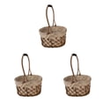 thumbnail image 4 of Transemion Handbaskets Suitable For Various Occasions With Rope Handicrafts Pure 3Set, 4 of 6