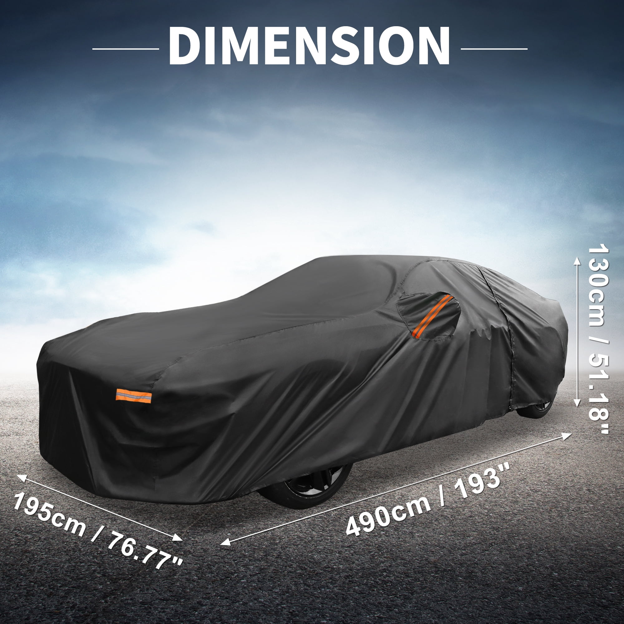 Unique Bargains 210D-PU Car Cover for Ford for Mustang
