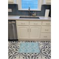 thumbnail image 3 of Watercolor Snowflake on Light Blue Machine Washable Memory Foam Mat, 3 of 4