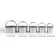 thumbnail image 2 of Stainless Steel Round Cookie Cutter Set with Ring Handle for Baking and Making, 2 of 8