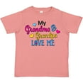 thumbnail image 3 of Inktastic My Grandma and Grandpa Love Me with Hearts Boys or Girls Toddler T-Shirt, 3 of 5