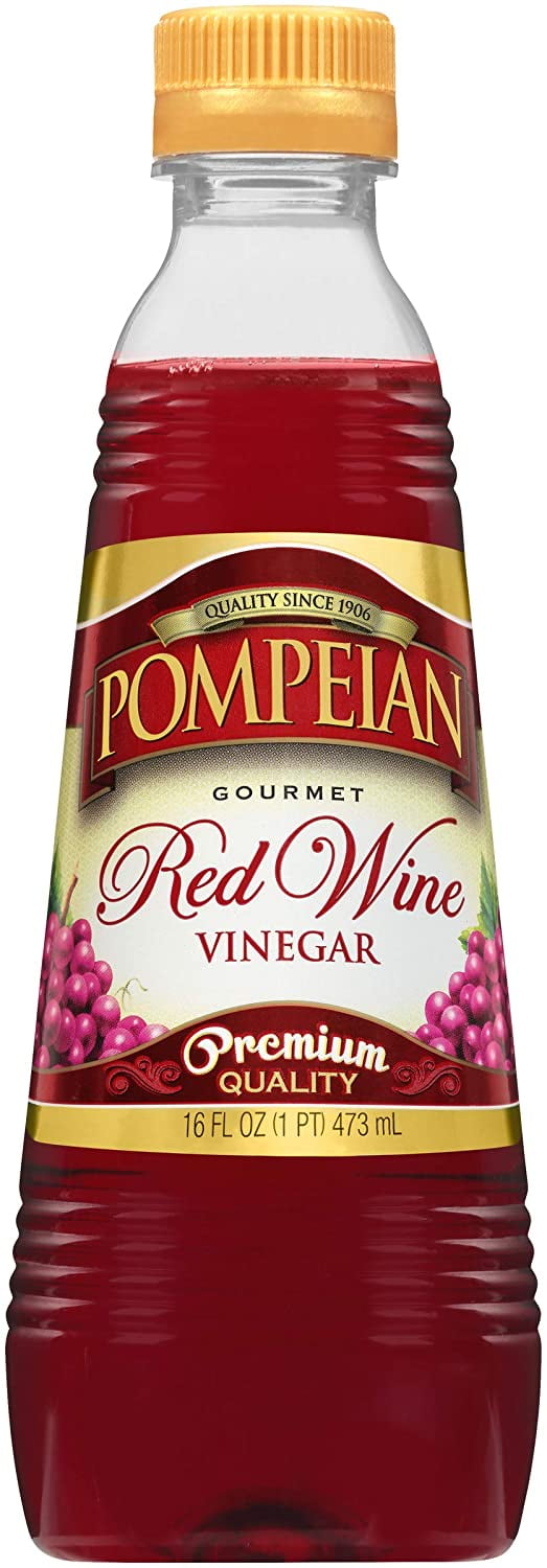 Pompeian Gourmet Red Wine Vinegar, Perfect for Salad Dressings