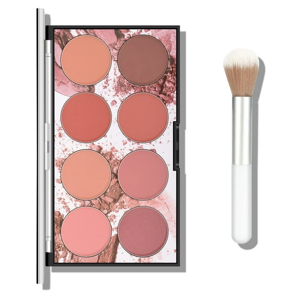 Paleta de rubor facial KYDA 8 colores natural mate Ownest Beauty