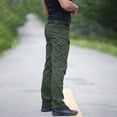 thumbnail image 2 of Men’s Outdoor Tactical Pants Ripstop Multi-Pocket Hiking Fishing Work S-2XL Flex Fit Utility Trousers, 2 of 7