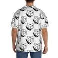 thumbnail image 3 of Sikiie Cool Dog Men's Wrinkle Free Untucked Cuban Shirt Business Casual Button Down Shirts Short Sleeve Shirt3X-Large, 3 of 5