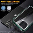thumbnail image 4 of Protective Clear Case for iPhone 14 Pro Max 6.7 Inch [5 in 1] Grade Transparent Phone Case with 2pcs Tempered Glass Screen Protectors & 2pcs Camera Protectors Shockproof (Clear Green), 4 of 15