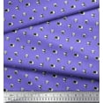 thumbnail image 2 of Soimoi Purple Poly Georgette Fabric Phone,Calculator & Monitor Hardware Print Fabric by the Yard 42 Inch Wide, 2 of 2