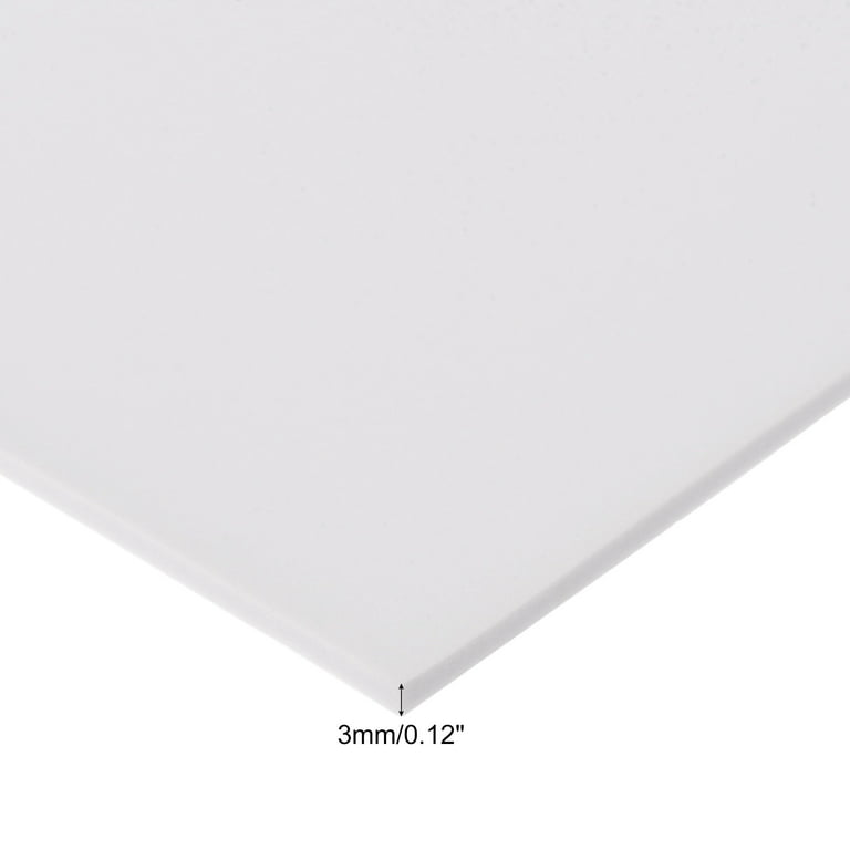 Uxcell White Shiny Eva Foam Sheets 11 x 8 inch 2mm Thick for Crafts DIY 12 Pcs | Harfington, White / 12pcs