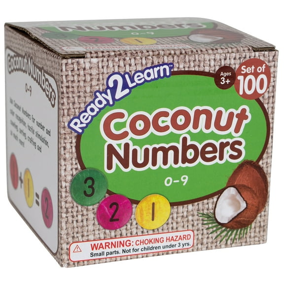 READY 2 LEARN Coconut Numbers - Small - 0-9 - Set of 100