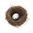 thumbnail image 4 of yuksok Simulation Easter Birds Nest Decorating with Foam Egg Decorative Handmade Rattan 6cm 1 Egg, 4 of 9