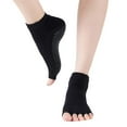 thumbnail image 1 of Women Non-slip Yoga Socks Toeless Half Toe Grip Socks For Ballet Dance Pilates, 1 of 2