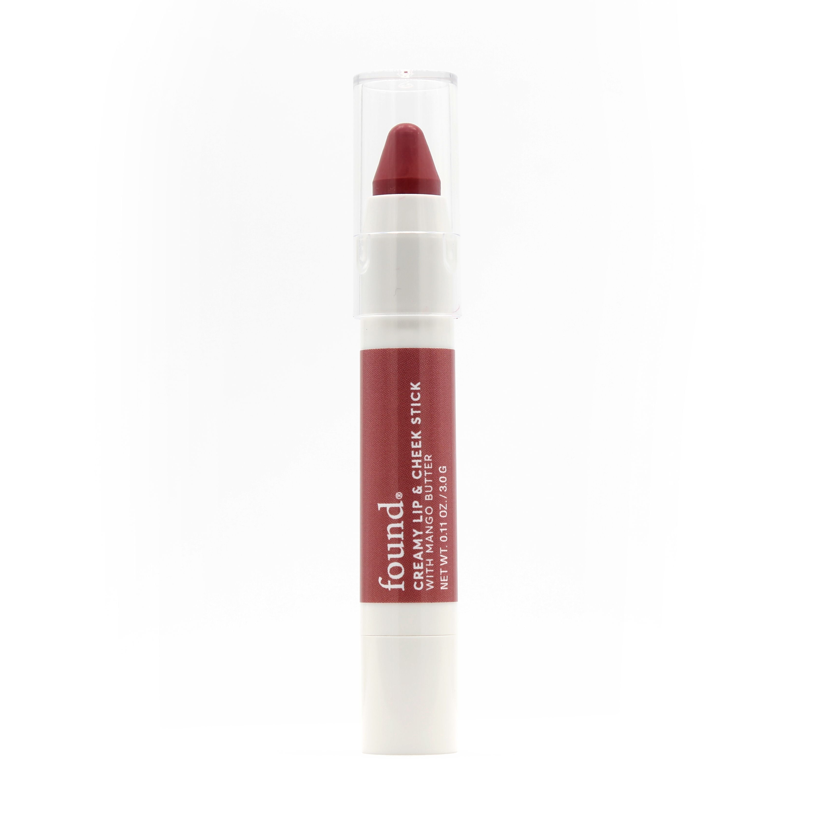 found Creamy Lip & Cheek Stick with Mango Butter, 120 Rose, 0.11 oz