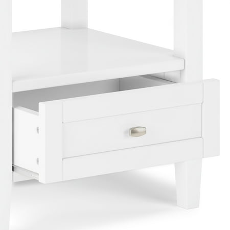 Simpli Home - Warm Shaker End Table - White