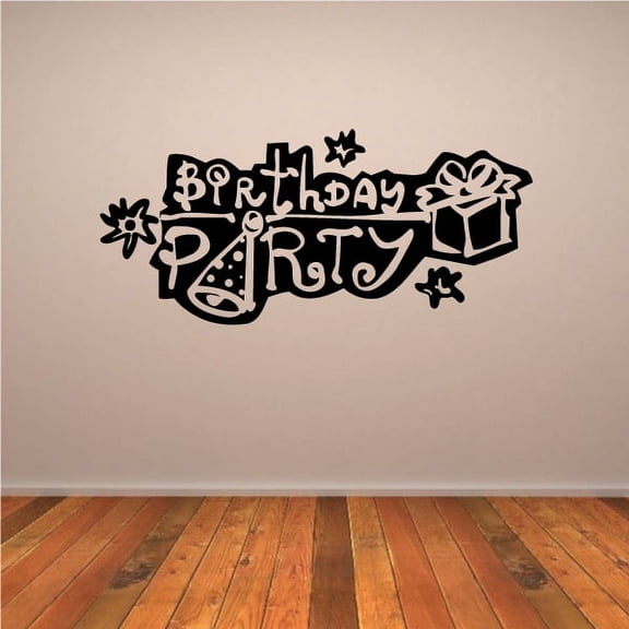 Birthday Party Wall Decal - 36 Inches