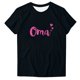 thumbnail image 1 of Camiseta de Manga Corta de Cuello Redondo con Impresión de la Carta para las Mujeres, Casual Diario Y Top de Fiesta, 1 of 4