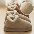 thumbnail image 2 of AUXDIQ Women Men Winter Boots Slippers Home Warm Fleece Booties Slipper Anti Slip House Shoes Indoor Outdoor, 2 of 5