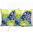 thumbnail image 2 of Decorative Throw Pillow Covers Set of 2 Blue Green Pillow Covers 16x16 inch Throw Pillow Cases Linen Square Pillow Case,Farmhouse Outdoor Modern Floral Pillow Covers for Couch Sofa Living Room, 2 of 6