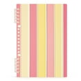 thumbnail image 7 of FORMRS 1-Subject Spiral Notebook 8" x 5" College Ruled 60 Refillable Sheet A5 Hard Cover, 2 Pack, Pink and Yellow Striped Pattern, 7 of 7